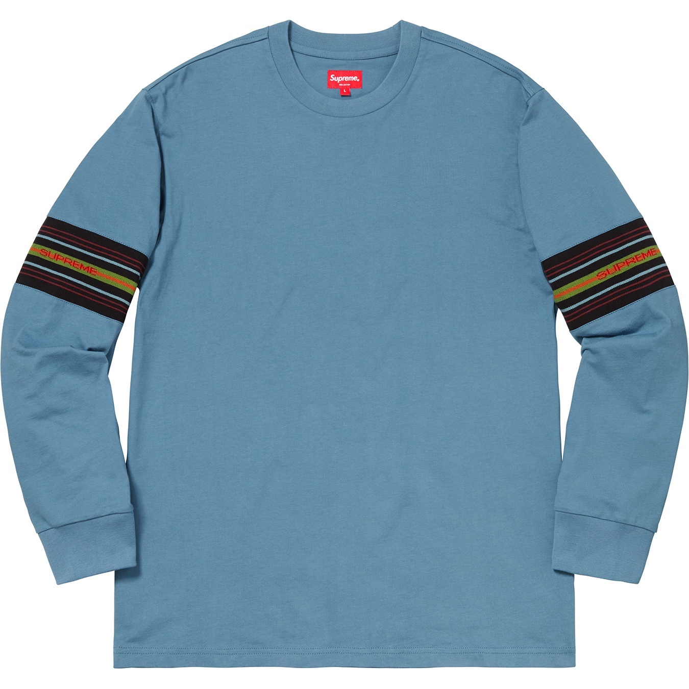 Knit Panel Stripe L/S Top view 3